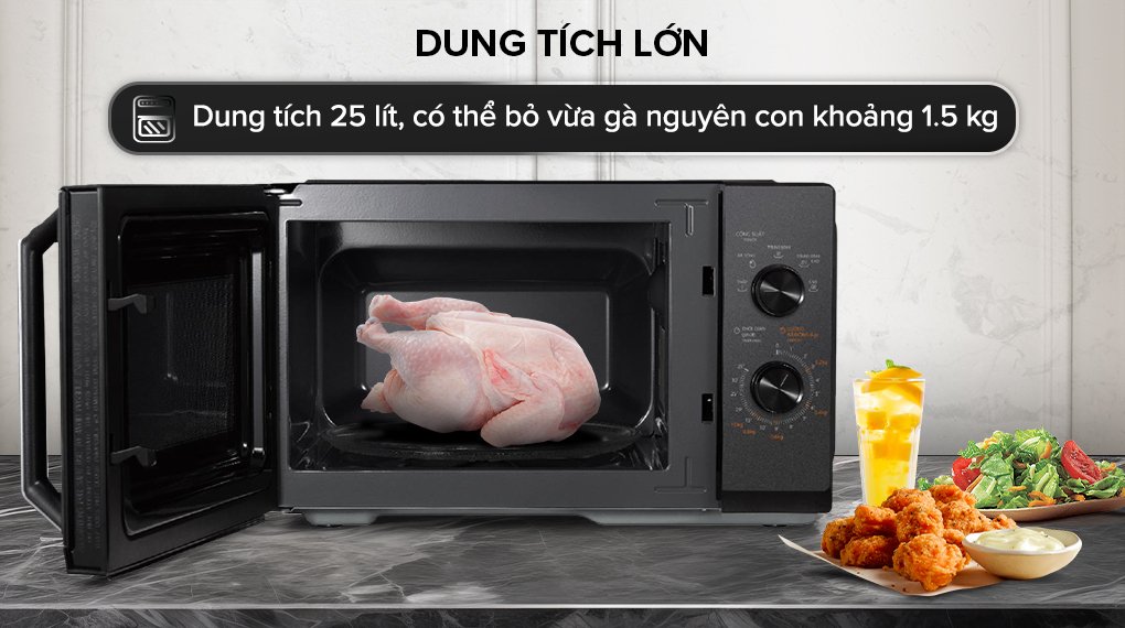 lò vi sóng toshiba mw3-mm25pe(bk) 25 lít