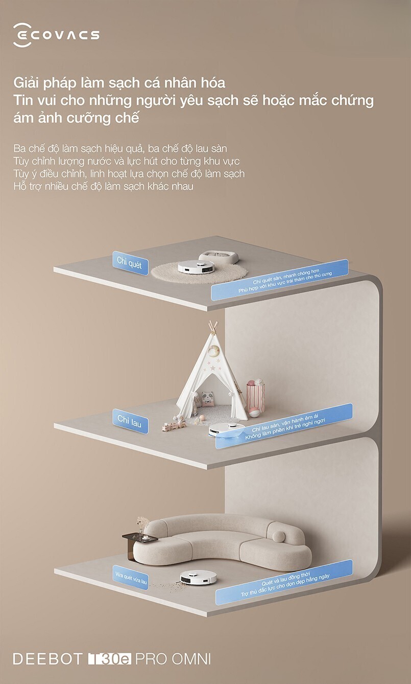 robot hút bụi lau nhà ecovacs deebot t30e pro omni