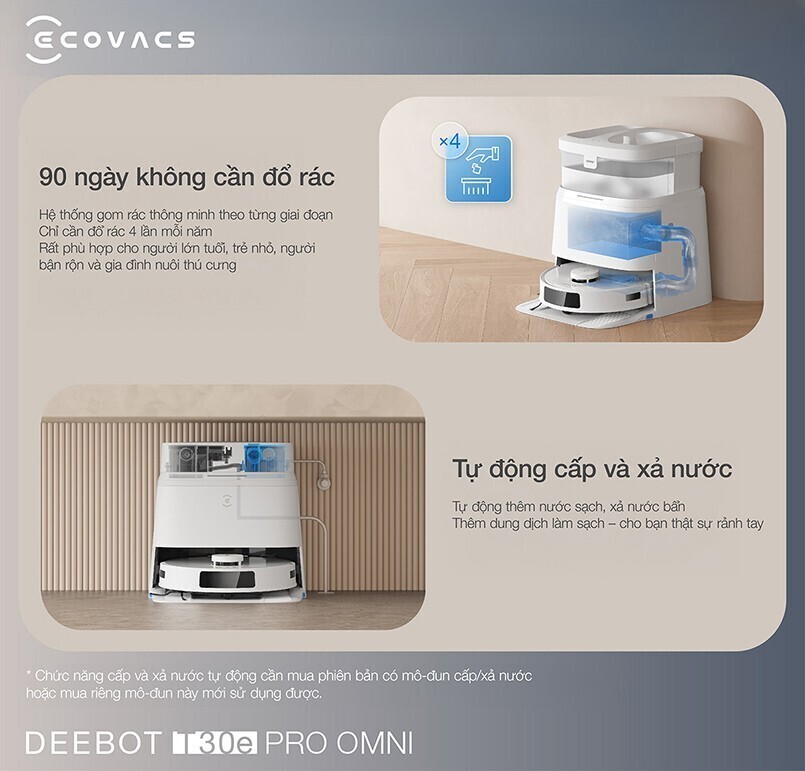 robot hút bụi lau nhà ecovacs deebot t30e pro omni