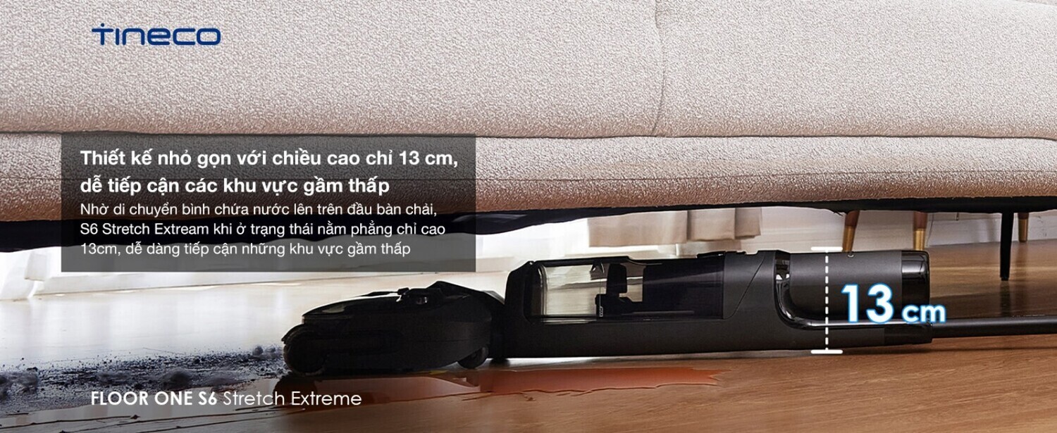máy hút bụi lau nhà tineco floor one s6 stretch extreme
