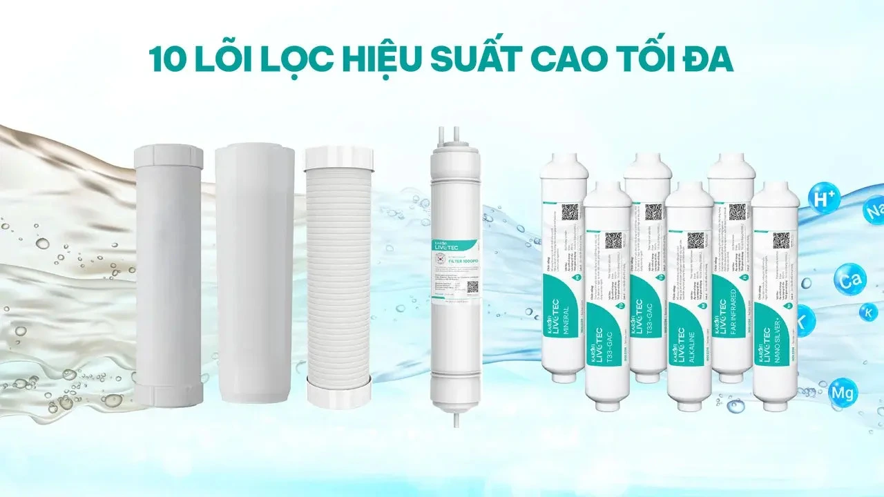 máy lọc nước nóng lạnh karofi livotec 628s