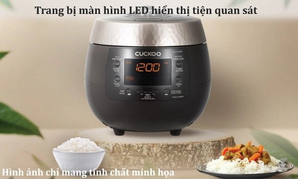 nồi cơm điện tử áp suất cuckoo 1.8 lít crp-r1000f/bkgbcrvncv