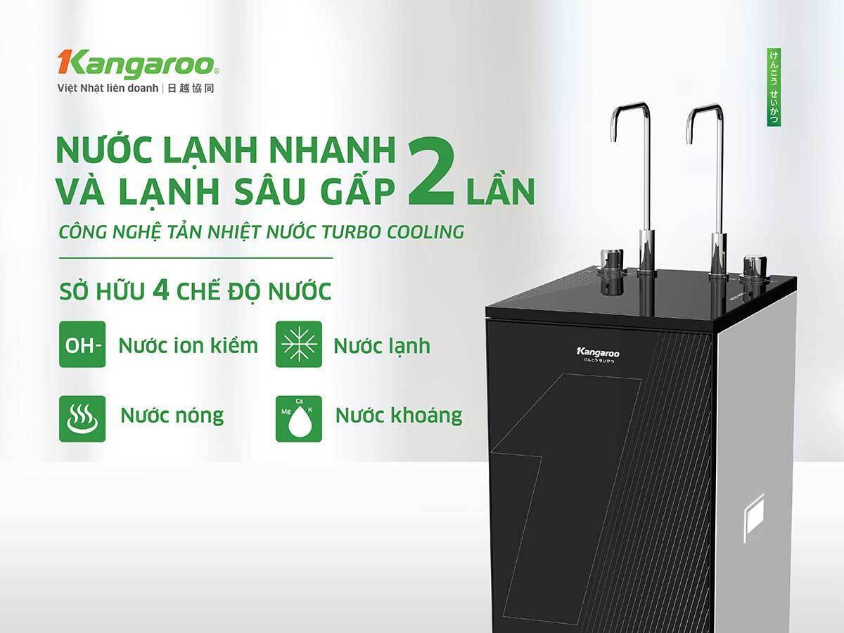 máy lọc nước kangaroo hydrogen ion kiềm nóng lạnh kg12s11-e3