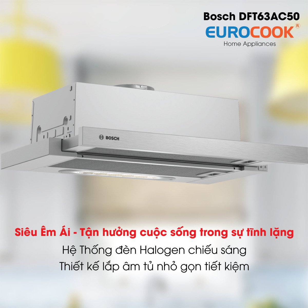 máy hút mùi bosch dft63ac50 serie 4 - kích thước 60cm