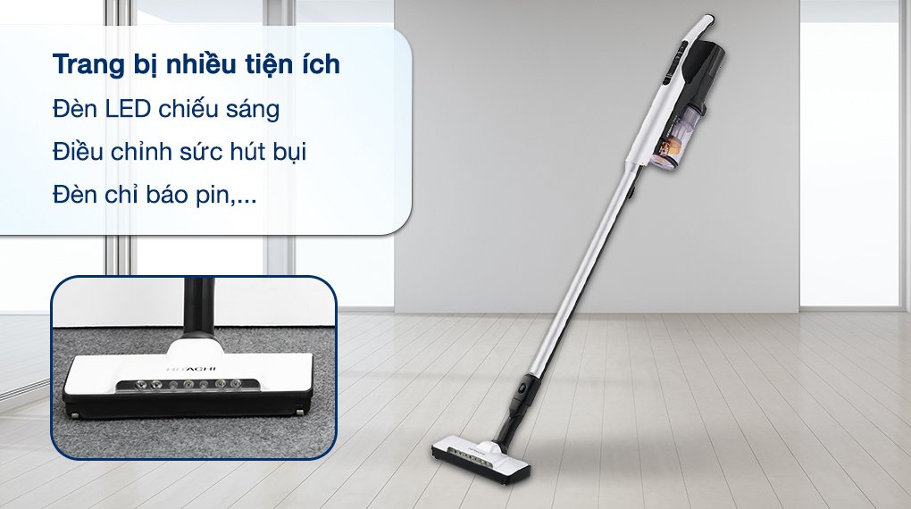 máy hút bụi không dây hitachi pv-xl1k wh