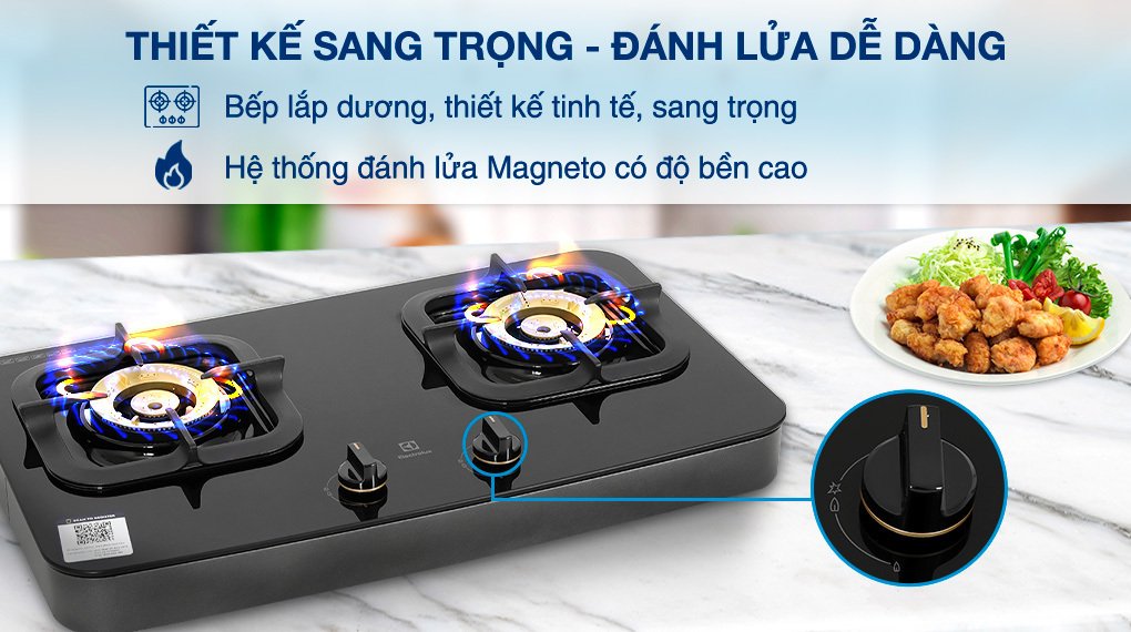 bếp ga đôi electrolux etg7286gkr