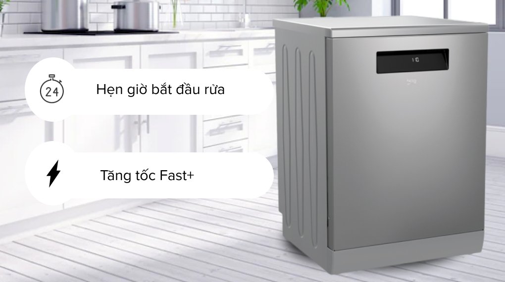 máy rửa chén độc lập beko den48520x