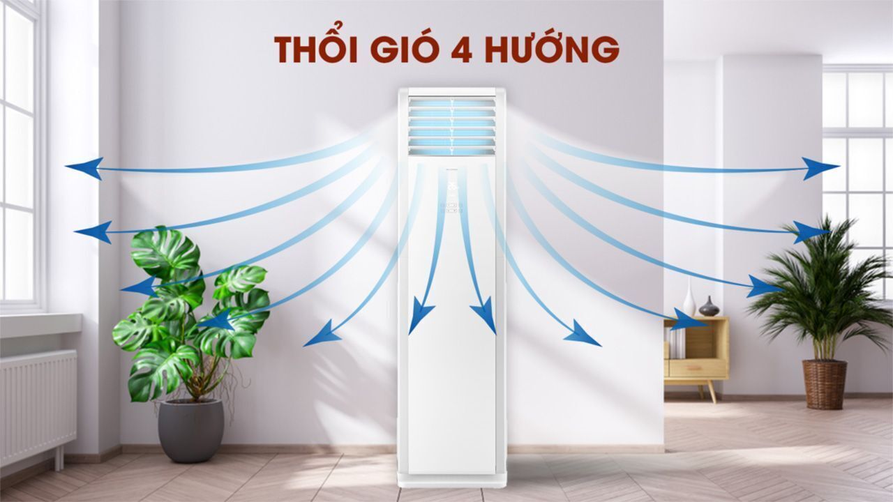 máy lạnh tủ đứng gree 5.0 hp gvc42al-m6nnc7a - 3 pha
