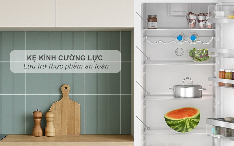 tủ mát âm tủ toàn phần bosch kir81add0 310 lít series 6