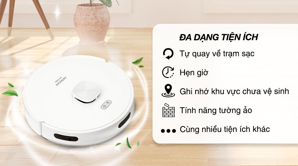 robot hút bụi lau nhà hitachi rv-x20m