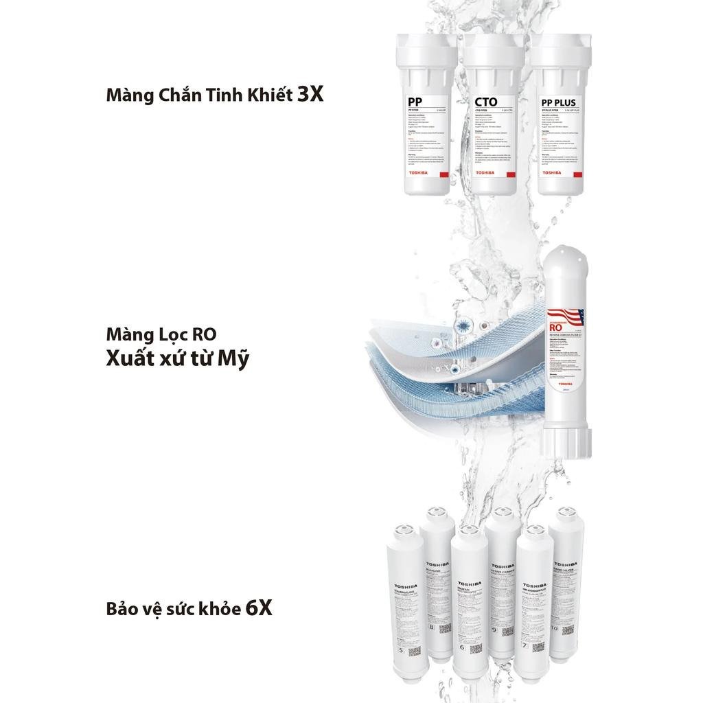 máy lọc nước ro nóng nguội lạnh hydrogen toshiba twp-wa2svn(k) 10 lõi