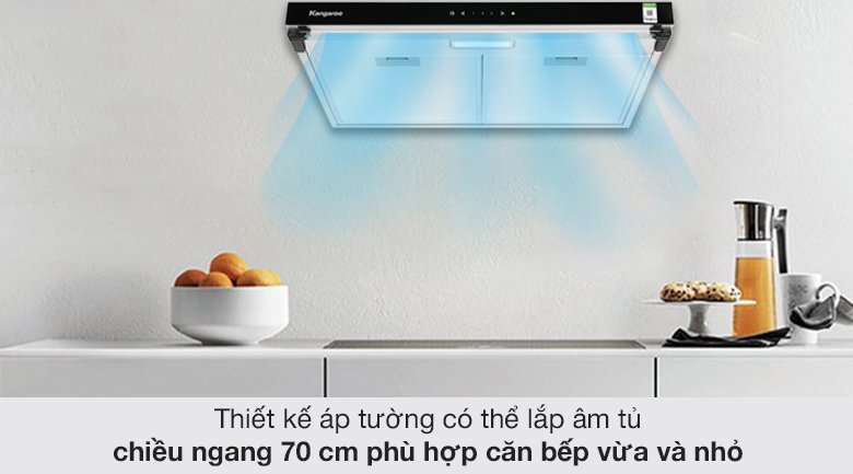 máy hút mùi áp tường kangaroo kg70rs
