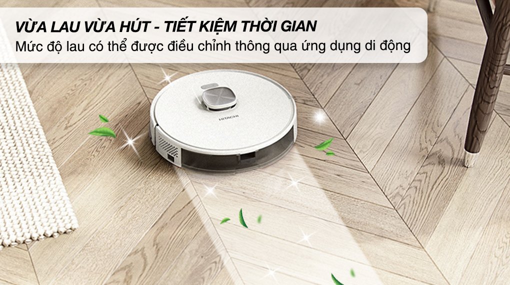 robot hút bụi lau nhà hitachi rv-x20m