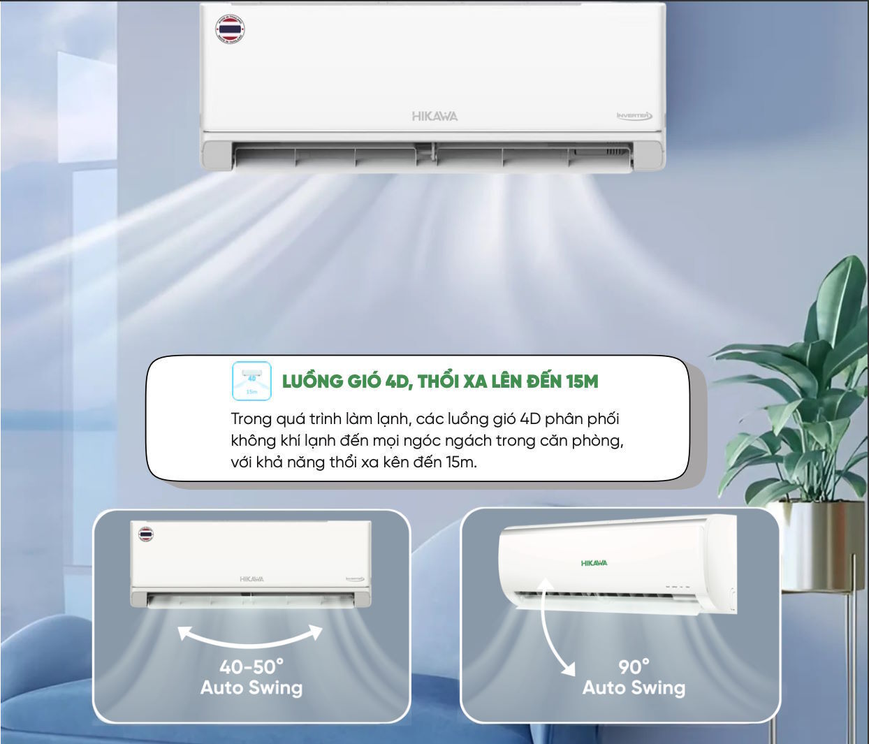 máy lạnh hikawa 9.000 btu hi-nc10mt/ho-nc10mt