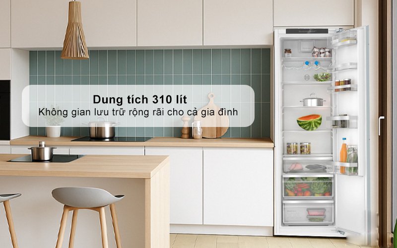 tủ mát âm tủ toàn phần bosch kir81add0 310 lít series 6