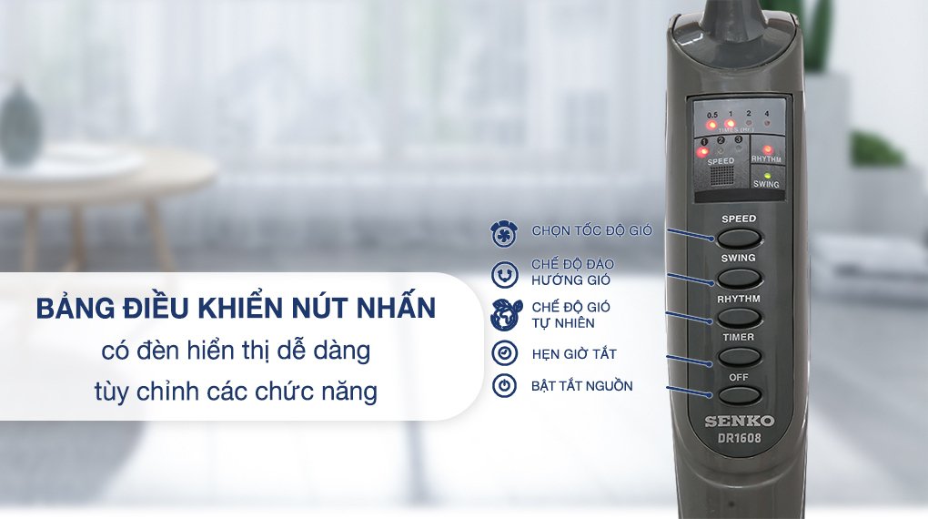 quạt đứng senko 7 cánh dr1608 65w