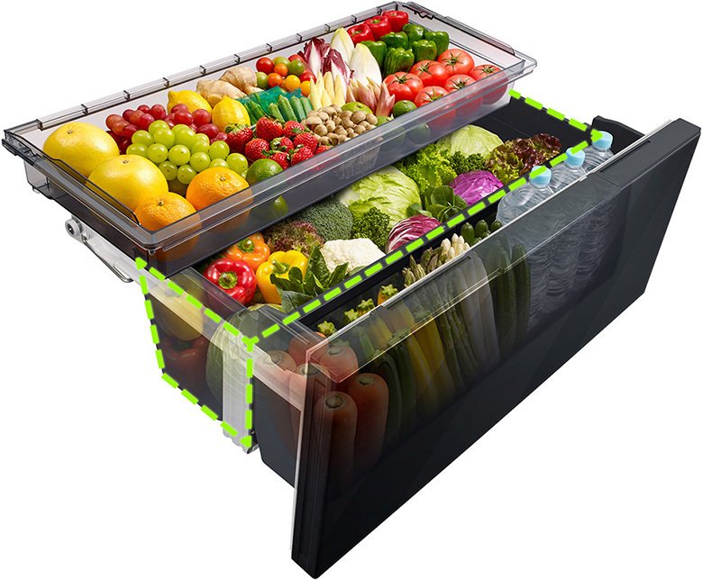 tủ lạnh multi door hitachi 670 lít r-gw670tv(xm)