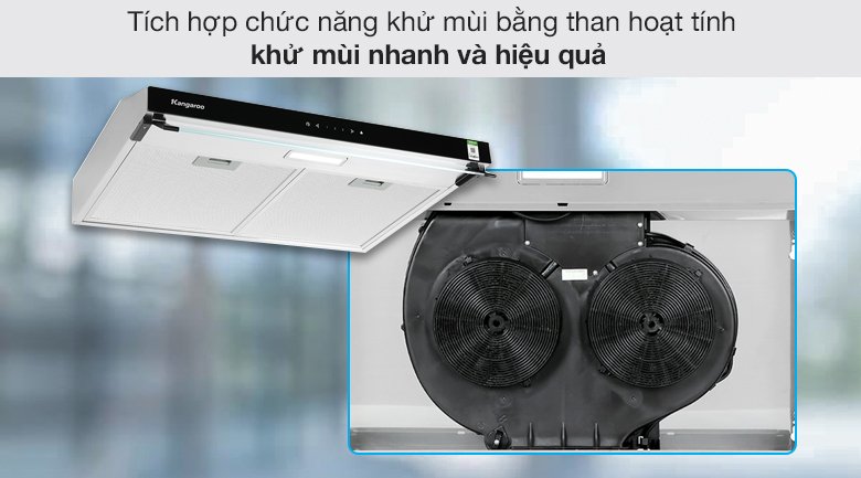 máy hút mùi áp tường kangaroo kg70rs