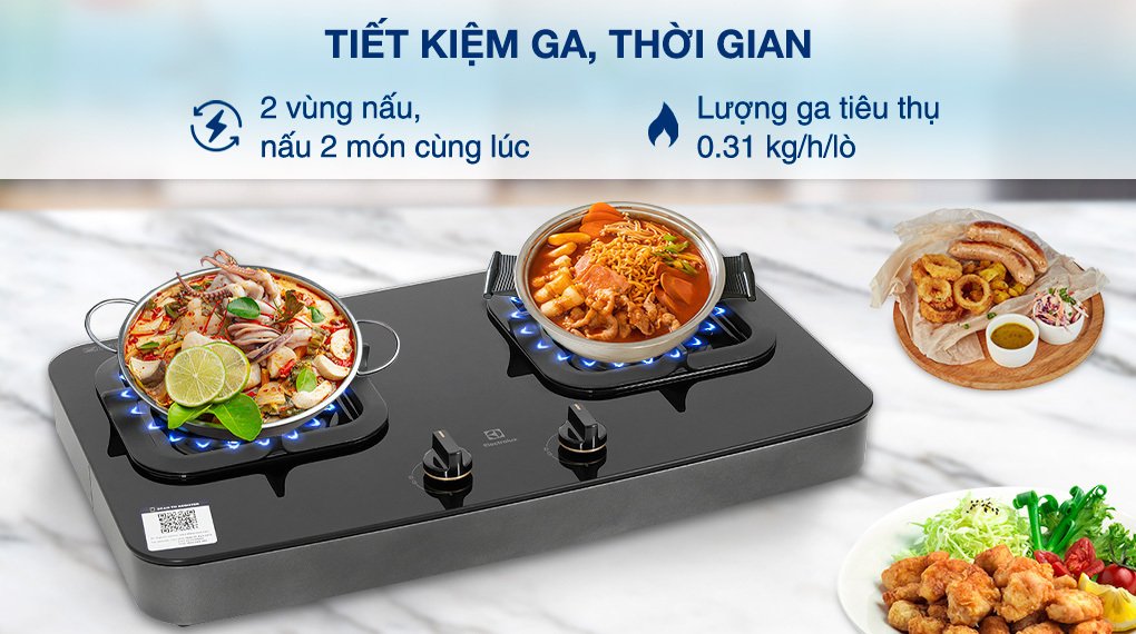 bếp ga đôi electrolux etg7286gkr