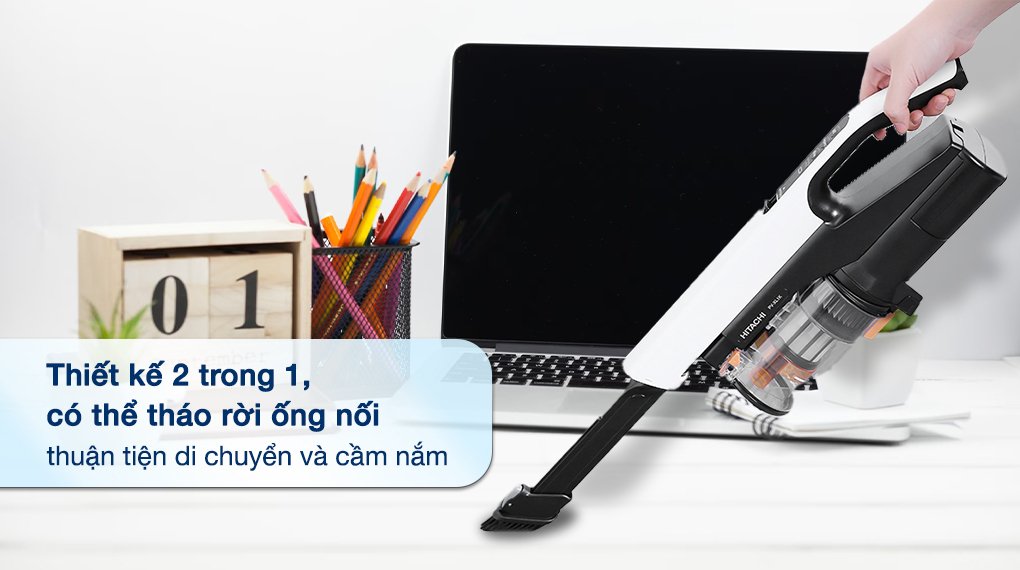máy hút bụi không dây hitachi pv-xl1k wh