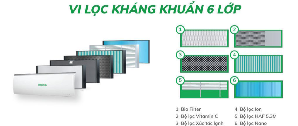 máy lạnh hikawa 9.000 btu hi-nc10mt/ho-nc10mt