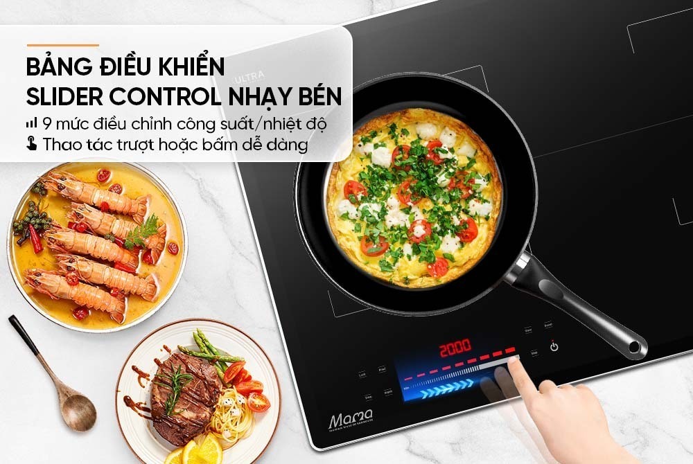 bếp đôi điện từ sunhouse mama mmb82252-m