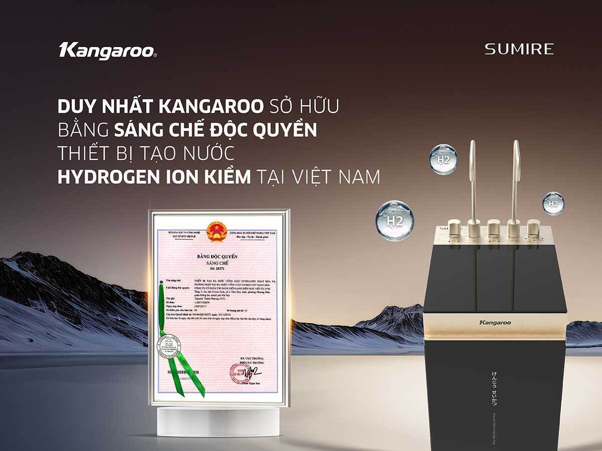 máy lọc nước ro nóng nguội lạnh hydrogen ion kiềm kangaroo sumire kghc12a3 12 lõi