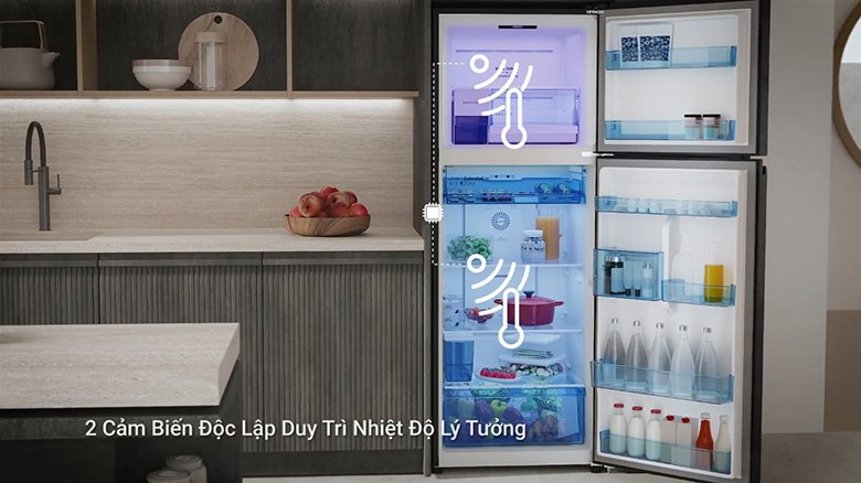 tủ lạnh hitachi inverter 374 lít hrtn6408sagmgvn