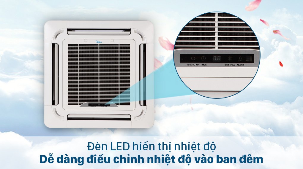 máy lạnh âm trần midea mcd-24crdn8 24000btu inverter
