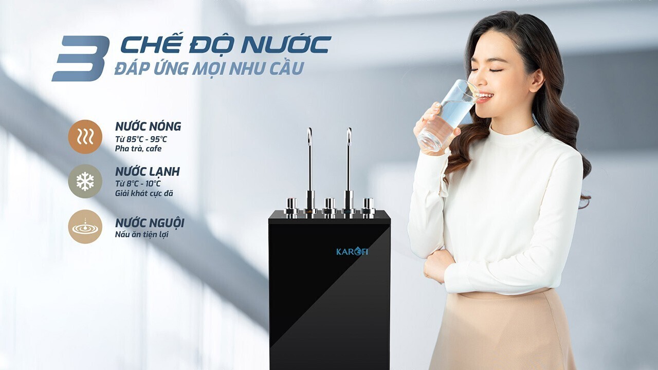 máy lọc nước nóng lạnh karofi kad-m55
