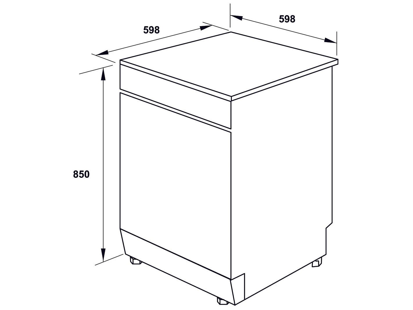 máy rửa chén độc lập hafele 15 bộ hdw-f6081b
