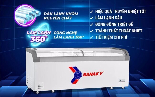 tủ đông sanaky vh-1008ka 750 lít