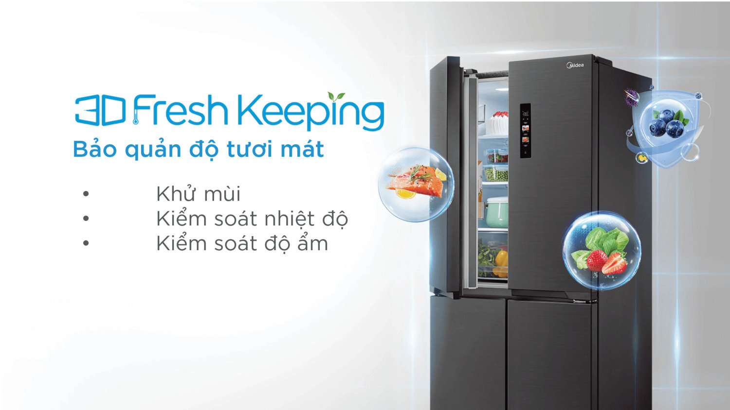 tủ lạnh midea mdrf550fgg28vn 407 lít