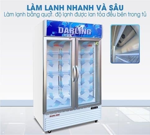 tủ mát darling dl-7000a3 630 lít inverter