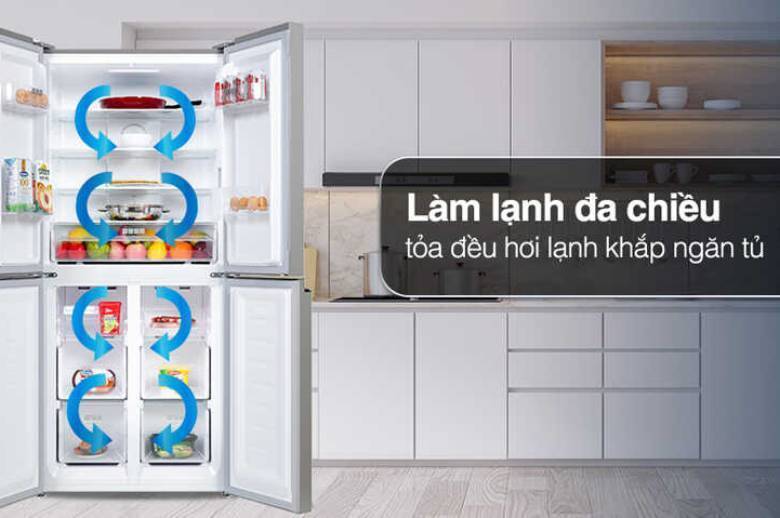 tủ lạnh sharp inverter 466 lít multi door sj-fxp560v-mg