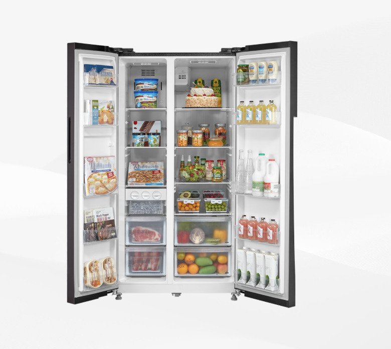 tủ lạnh midea side by side 555 lít mdrs710fgg28vn