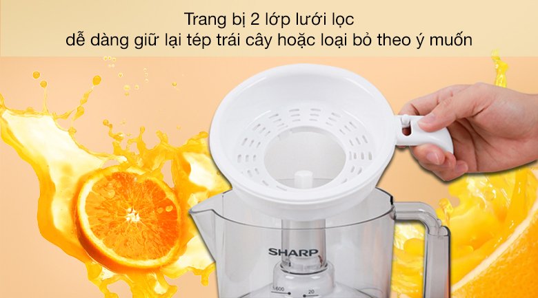 máy vắt cam sharp 25w ej-j256-wh