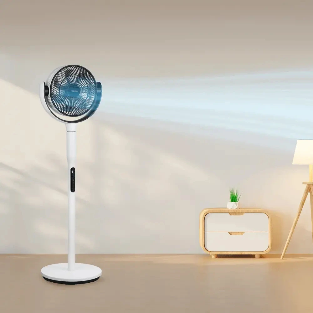 quạt cây tuần hoàn toshiba f-dsc40xvn(w)-có điều khiển