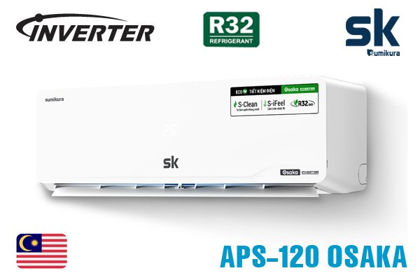 máy lạnh sumikura 12000btu inverter aps/apo-120 osaka