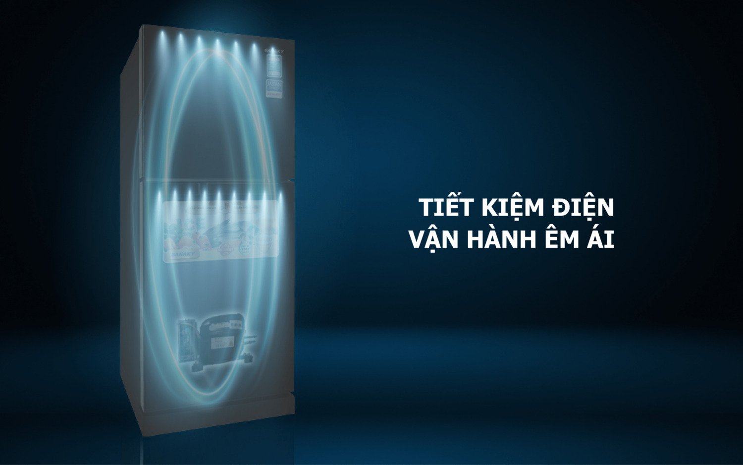 tủ lạnh sanaky 185 lít vh-198hpd