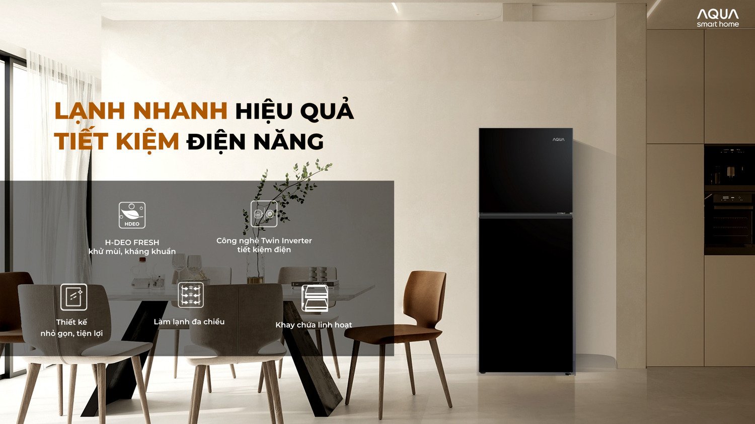 tủ lạnh aqua inverter 212l aqr-t245fa(lb)