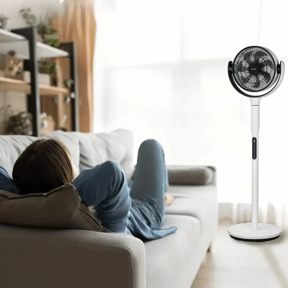 quạt cây tuần hoàn toshiba f-dsc40xvn(w)-có điều khiển