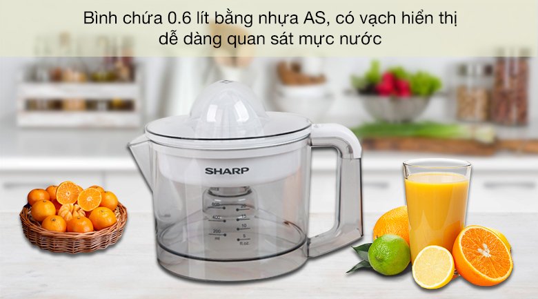 máy vắt cam sharp 25w ej-j256-wh