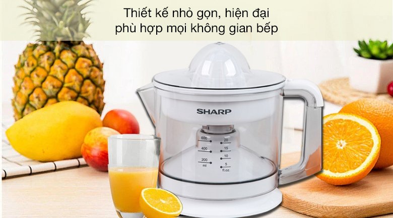 máy vắt cam sharp 25w ej-j256-wh