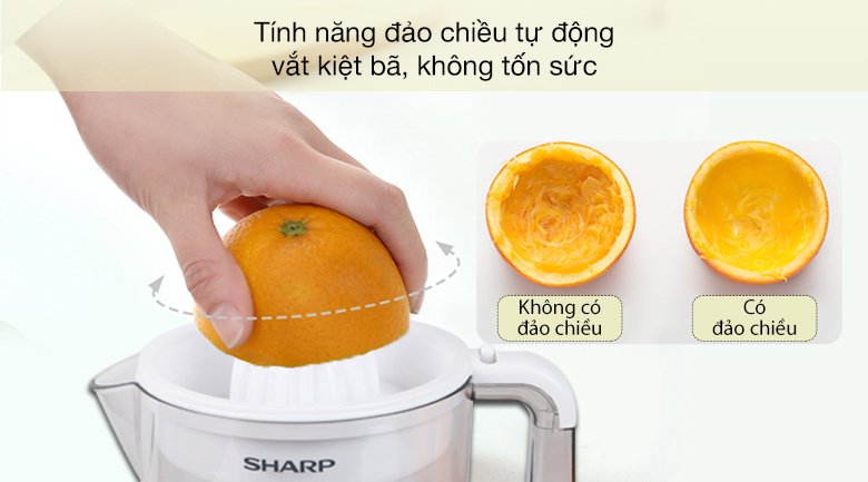 máy vắt cam sharp 25w ej-j256-wh