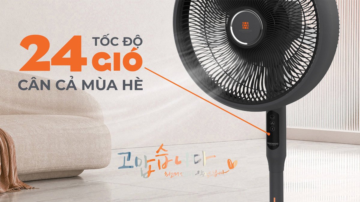quạt điện hawonkoo fdh-012-speed24-gr