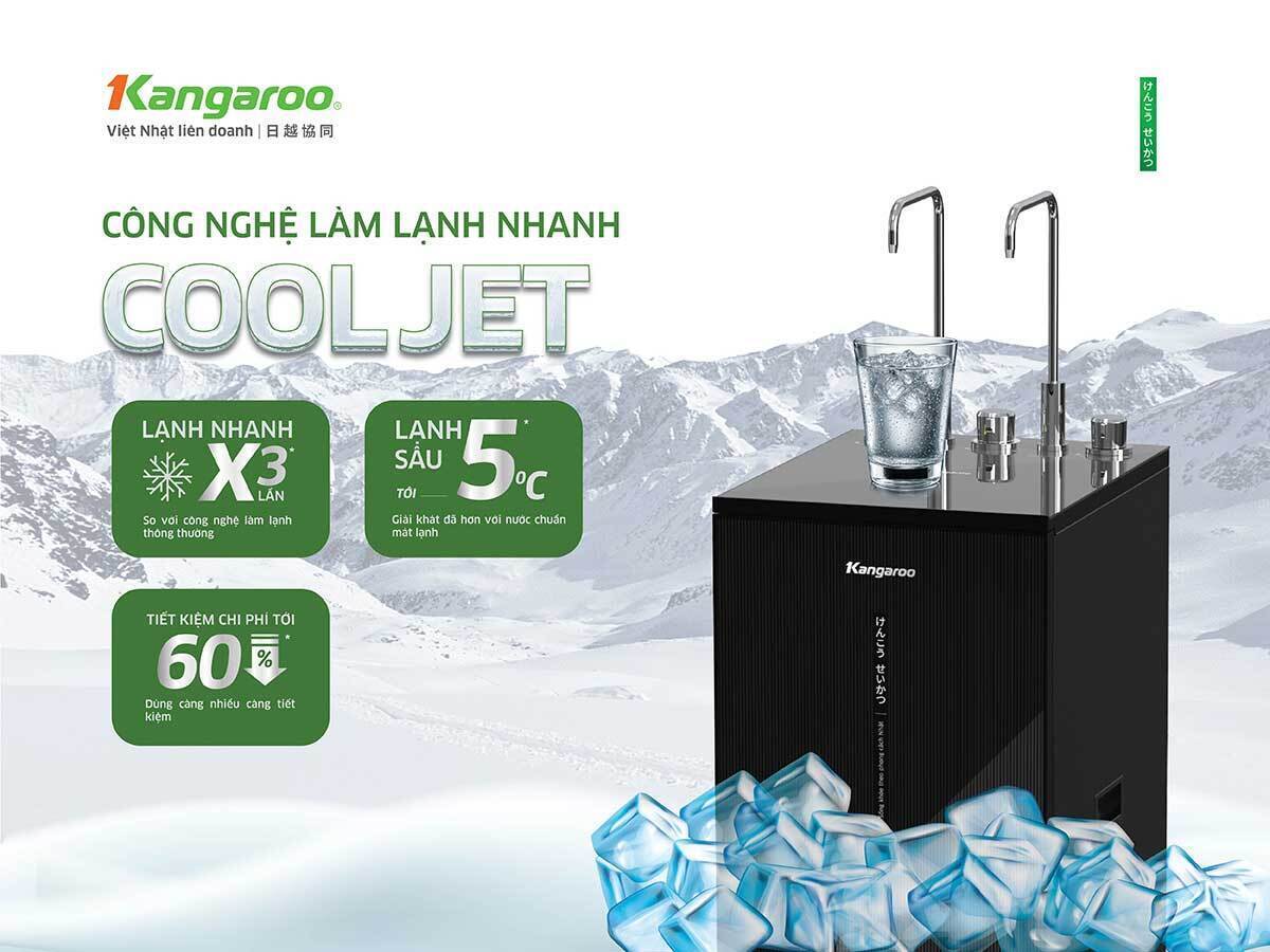 máy lọc nước kangaroo nóng lạnh 10 lõi kg10s16n3