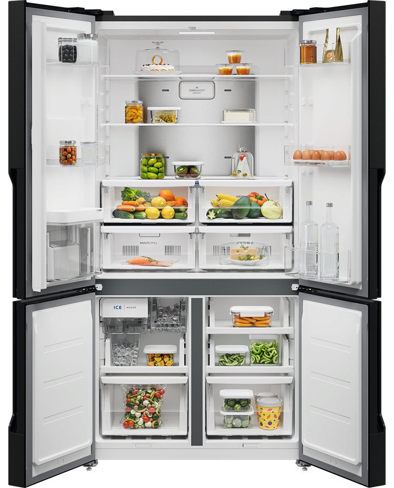 tủ lạnh multi door electrolux inverter 562 lít eqe5760b-b