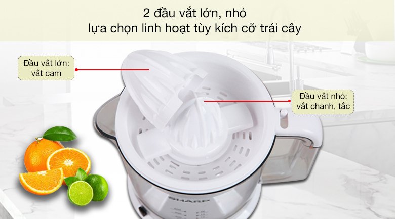 máy vắt cam sharp 25w ej-j256-wh