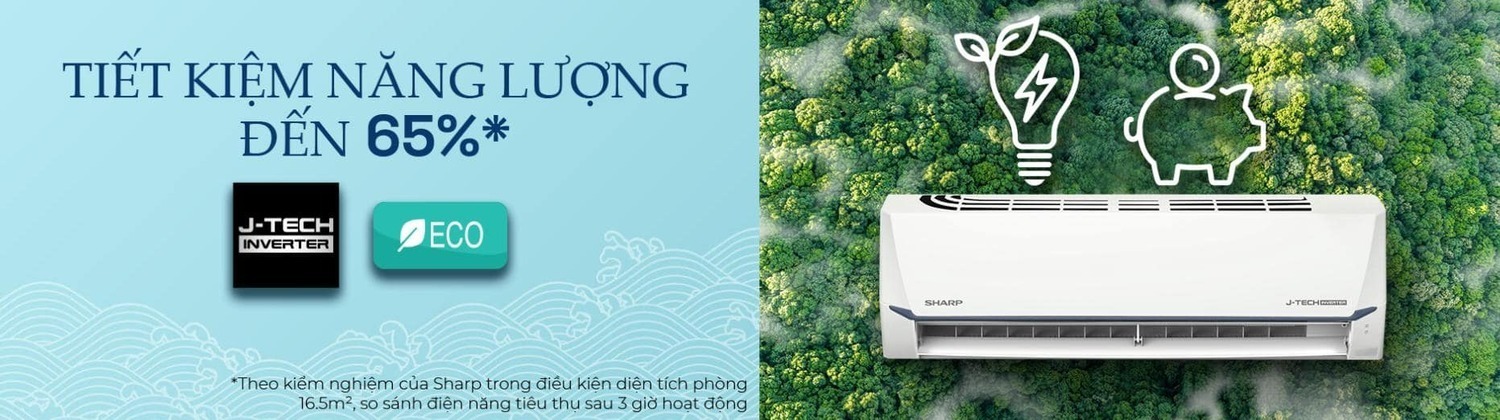 điều hòa sharp 1 chiều inverter 9.000btu ah-x10cew